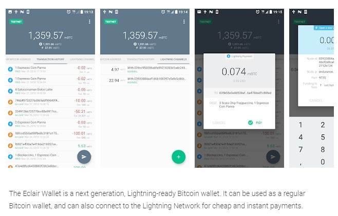Eclair Wallet via Google Play Store