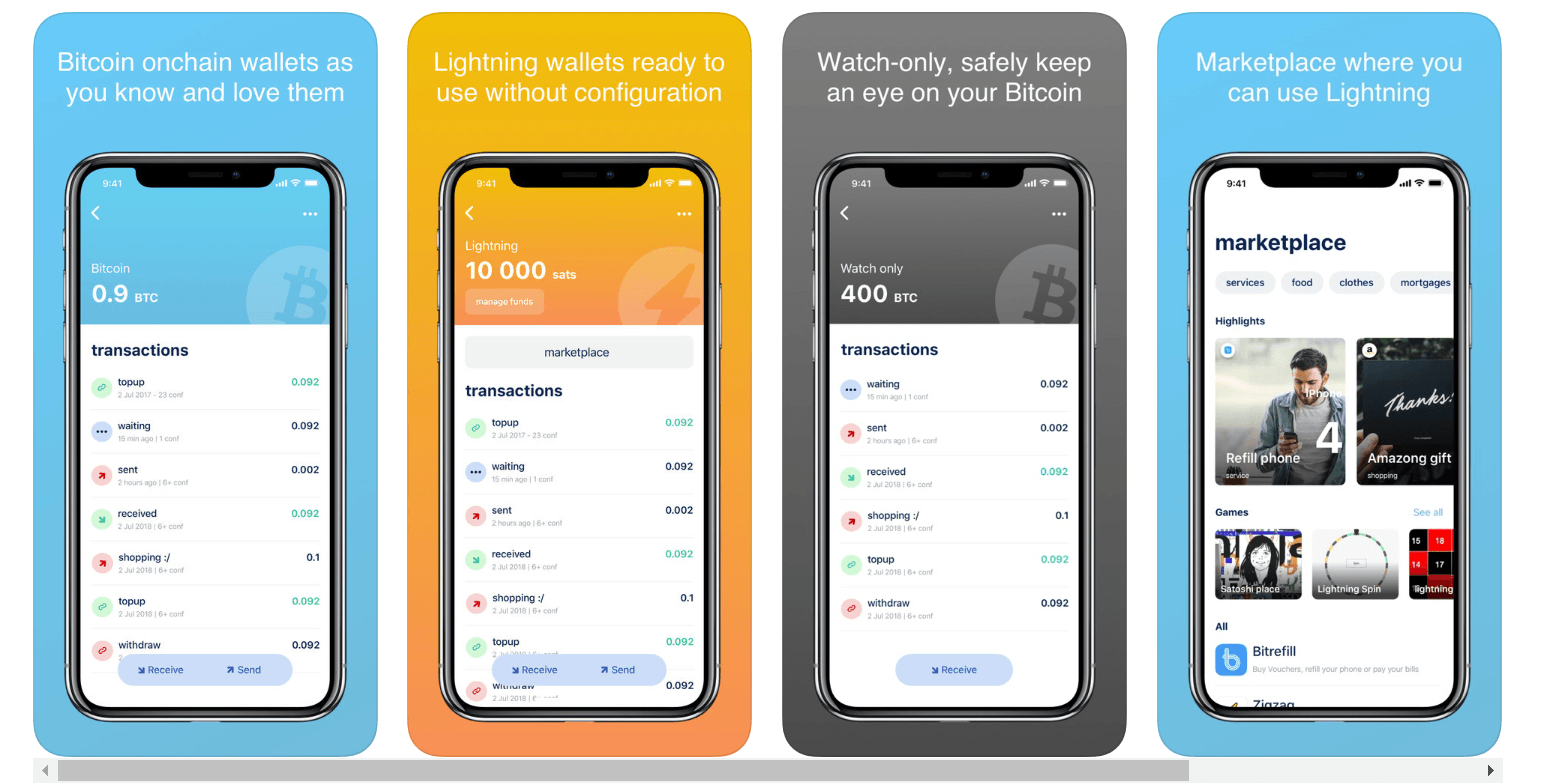 BlueWallet via Apple Store