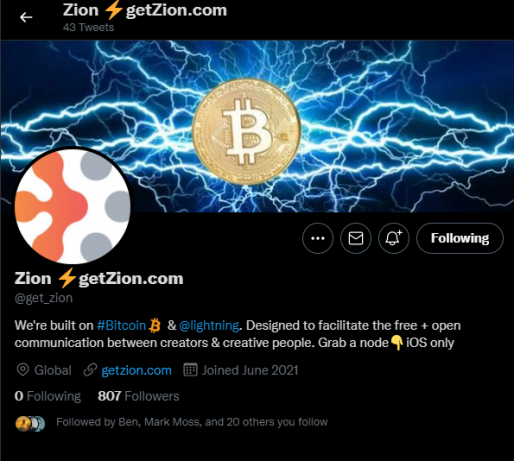 ZION - Twitter