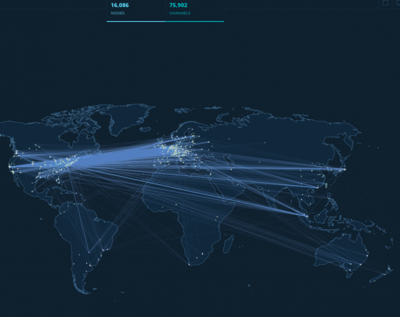 Synonym Software Adds New Lighting Network Service - eClair LN-Node Map